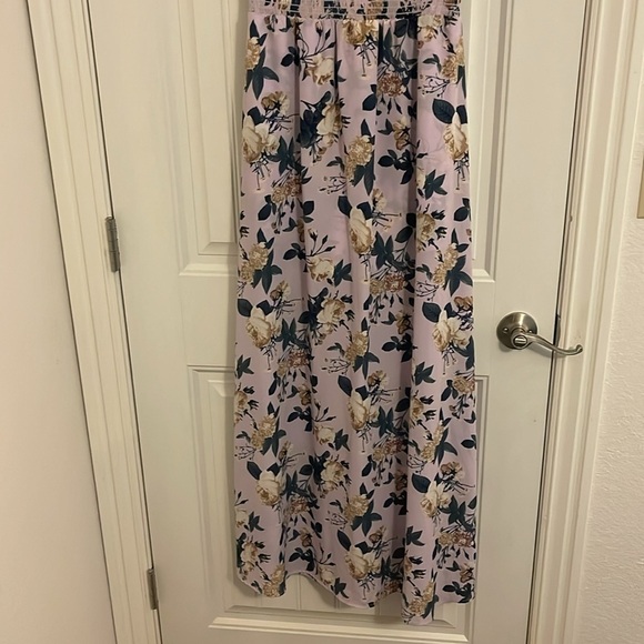 Altar'd State‎ Walk-Through Maxi Skorts/Dress lilac /creams roses women’s size M - Picture 9 of 14